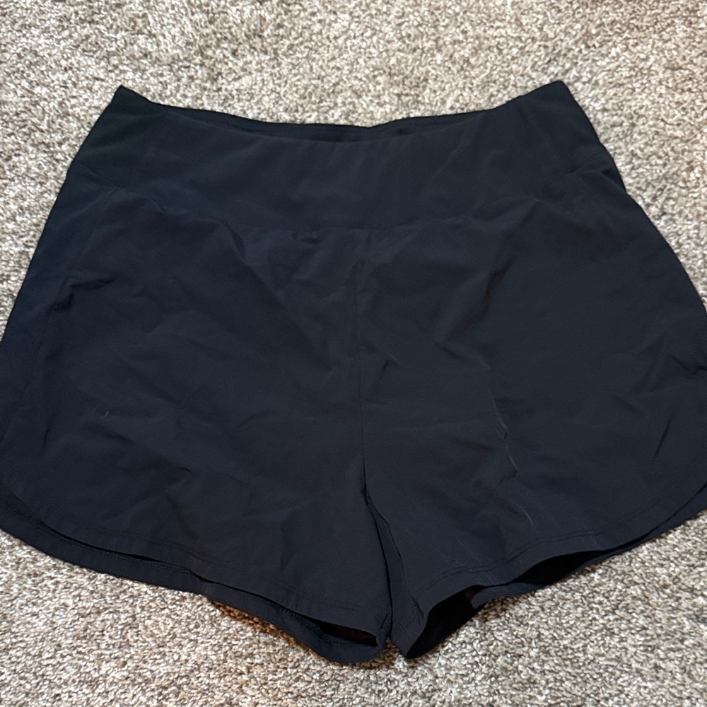 Nike Black Women's Athletic Shorts with Wide Waistband